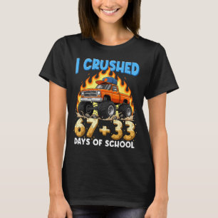 Camiseta Eu Esmaguei 67 + 33 Dias de Caminhão Monstro Escol