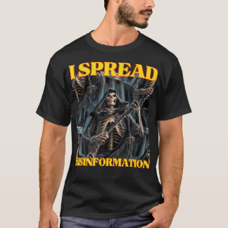 Camiseta Eu Espalho Desinformação Engraçada Duro Engraçada
