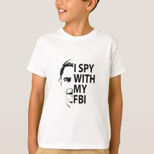 Camiseta Eu Espio Com Meu Fbi Engraçado Spy Gate Colusão Ru