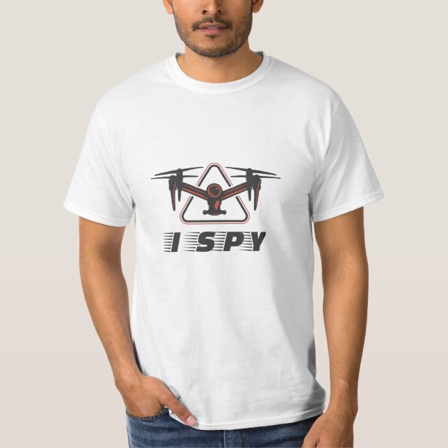 Camiseta Eu espio pilotos de drones e amantes de drones (Frente)