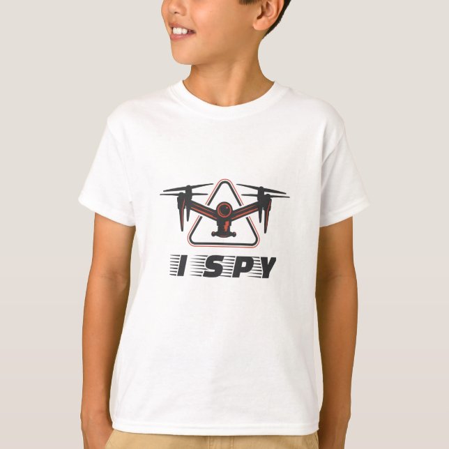 Camiseta Eu espio pilotos de drones e amantes de drones (Frente)