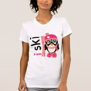 Camiseta Eu esquio pinguim