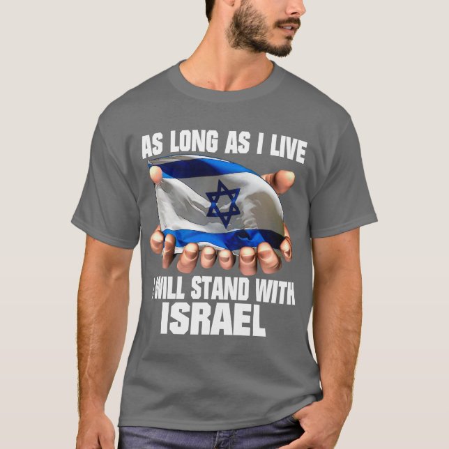 Camiseta Eu estarei com Israel! (Frente)