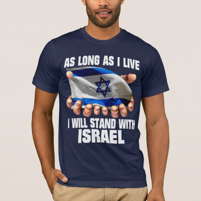 Camiseta Eu estarei com Israel (Frente)