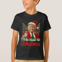 Eu Estarei Em Casa No Natal Xmas Trump Pajamas Hol