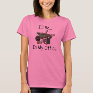 Camiseta Eu estarei em meu jardim do escritório