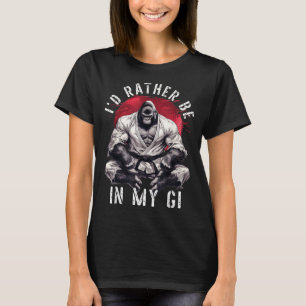 Camiseta Eu Estaria No Meu Gi Jiu Jitsu Brasileiro Artes Ma