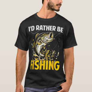 Camiseta Eu estaria pescando pescador engraçado ama pesca