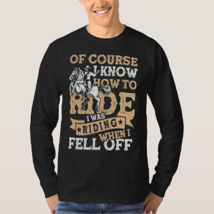 Camiseta Eu Estava Andando Quando Caí De Horseback E Horses