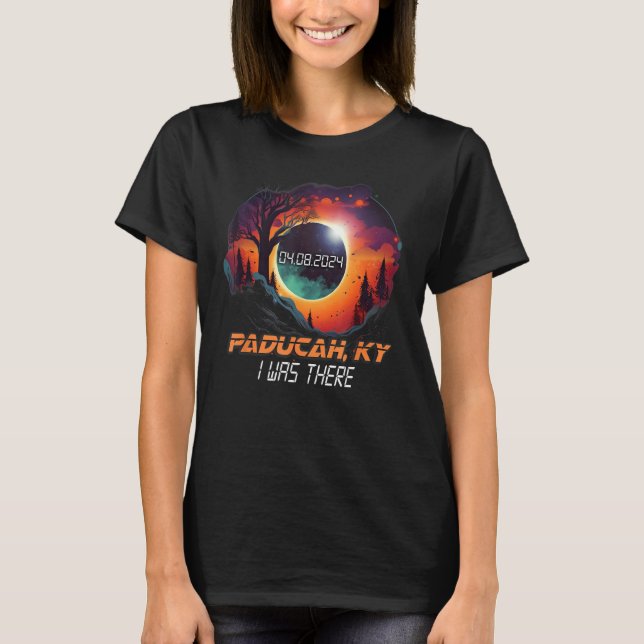Camiseta Eu Estava Lá Em Um Paducah De Eclipse Solar (Frente)