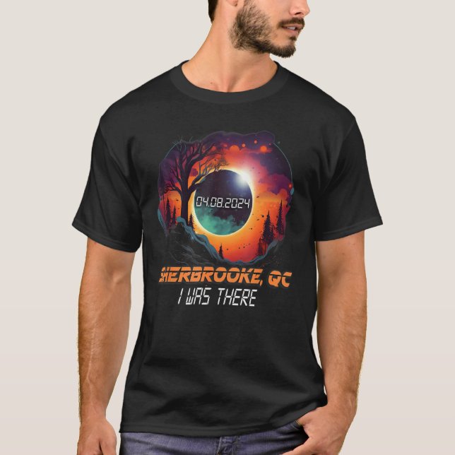 Camiseta Eu Estava Lá No Total Eclipse Solar Sherbrooke Que (Frente)