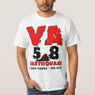Camiseta Eu estava lá - o terremoto de 5,8 Virgínia