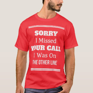 Camiseta Eu Estava Na Outra Linha Pescar Humor Gráfico