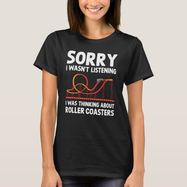 Camiseta Eu Estava Pensando Sobre Roller Portas copos, Par. (Frente)