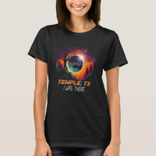 Camiseta Eu Estive Lá Eclipse Solar Total Templo Texas TX