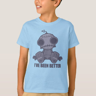 Camiseta Eu Estive Melhor Sad Robot Cartoon