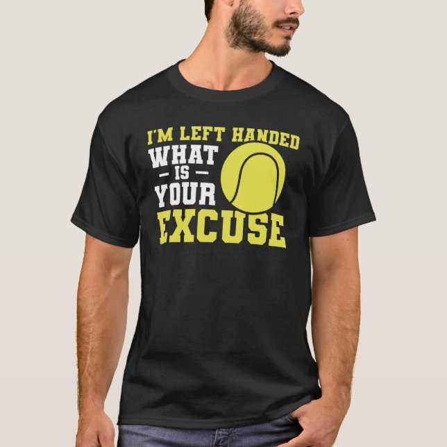 Camiseta Eu estou à esquerda... O que é o seu desculpado, T (Frente)
