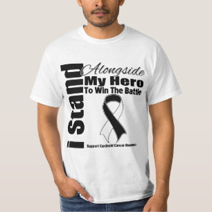 Camiseta Eu estou ao lado de meu cancer Carcinoid do herói