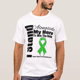 Camiseta Eu estou ao lado de meu ferimento da medula