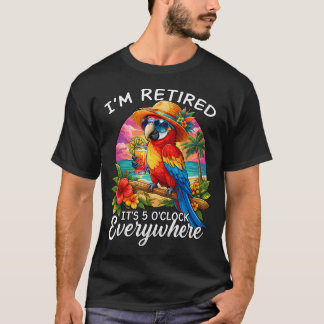 Camiseta EU estou aposentado, são 5 horas em todo lugar, di