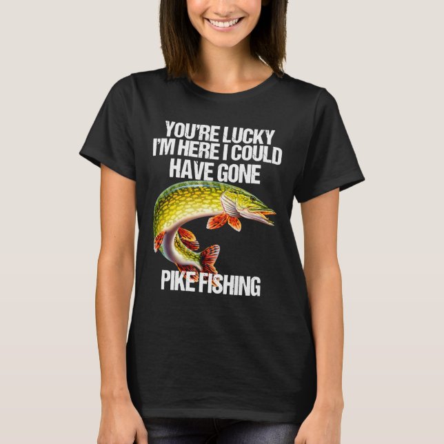 Camiseta Eu Estou Aqui Pio Pescaria Pica Pescador (Frente)