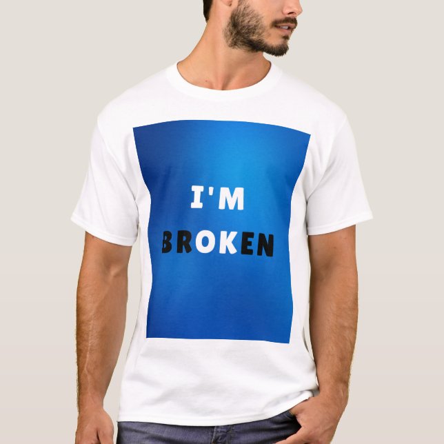 Camiseta Eu estou bêbado - Design de citação Emocional Negr (Frente)
