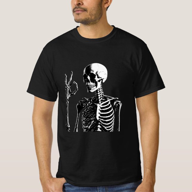 Camiseta Eu Estou Bem Caveira (Frente)