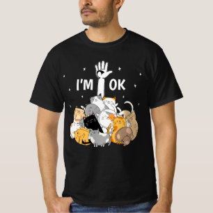 Camiseta Eu estou bem, Gatos Engraçados
