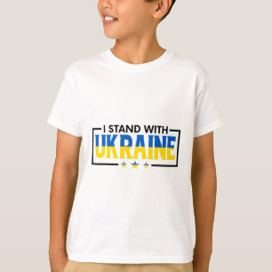 Camiseta Eu Estou Com a Ucrânia - Apoie a Ucrânia - Reze Po