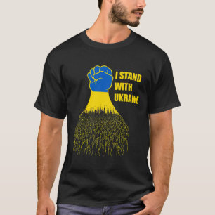 Camiseta Eu Estou Com a Ucrânia - Apoie a Ucrânia - Reze Po