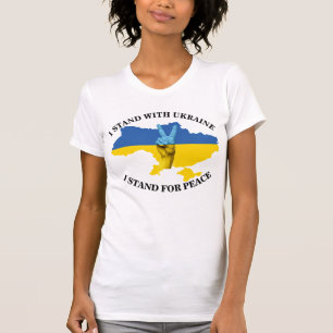 Camiseta EU ESTOU COM A UCRÂNIA - EU ESTOU EM PEACE T-Shirt