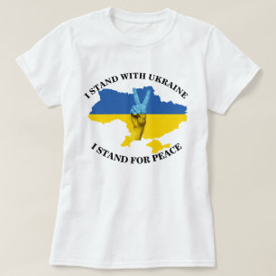 Camiseta EU ESTOU COM A UCRÂNIA - EU ESTOU EM PEACE T-Shirt