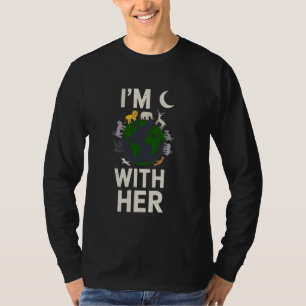 Camiseta Eu Estou Com Ela Terra Consciência Ambien