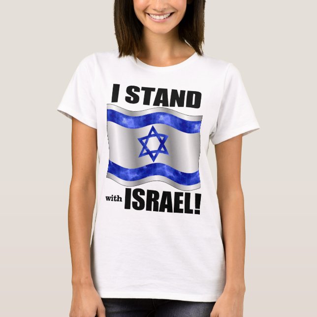 Camiseta Eu estou com Israel! (Frente)