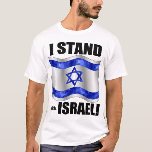 Camiseta Eu estou com Israel!
