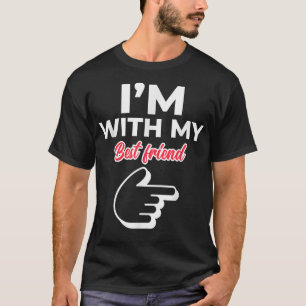 Camiseta Eu estou com meus melhores amigos Casais bonitinho