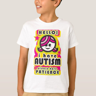 Camiseta Eu estou com o autismo, tenho por favor a
