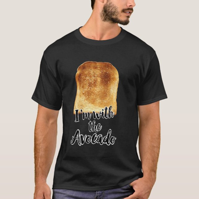 Camiseta Eu Estou Com O Avocado Divertimento Fósforo Camise (Frente)
