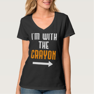 Camiseta Eu estou com o Dia de as Bruxas engraçado de fanta