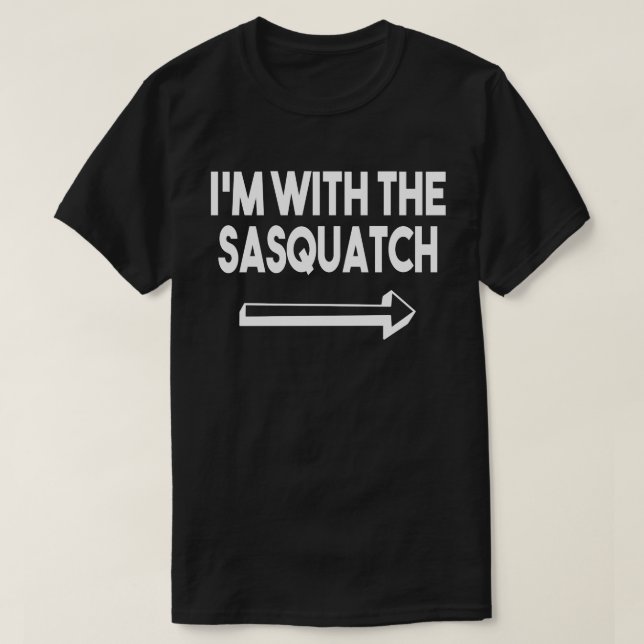 Camiseta Eu estou com o Sasquatch Coincronia no Dia das Bru (Frente do Design)