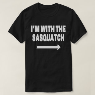 Camiseta Eu estou com o Sasquatch Coincronia no Dia das Bru