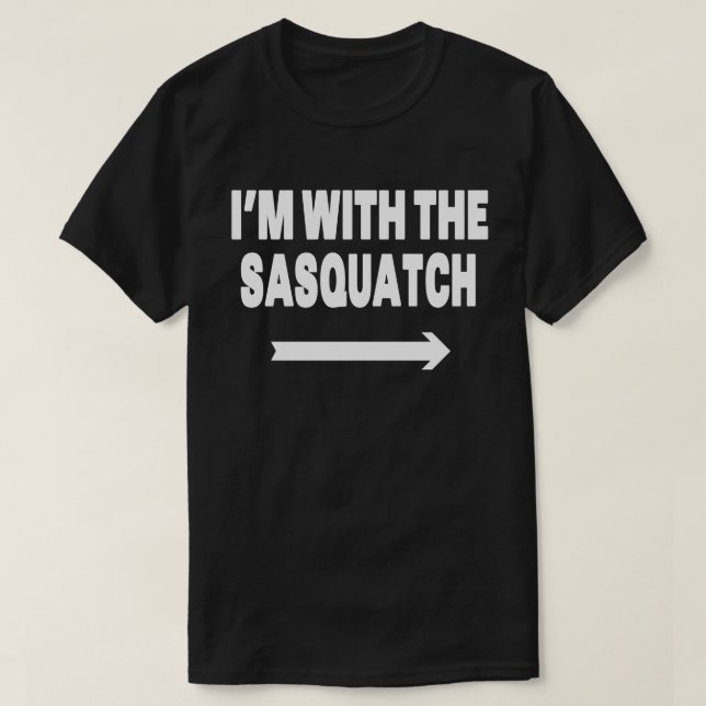 Camiseta Eu estou com o Sasquatch Coincronia no Dia das Bru (Frente do Design)