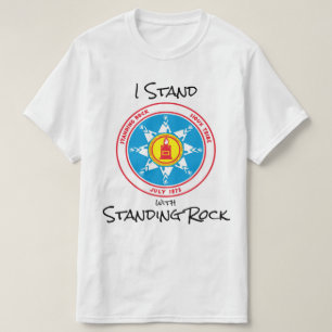 Camiseta Eu estou com rocha ereta