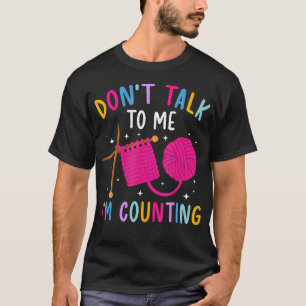 Camiseta EU Estou Contando Malha Tricotador Amantes de Tric