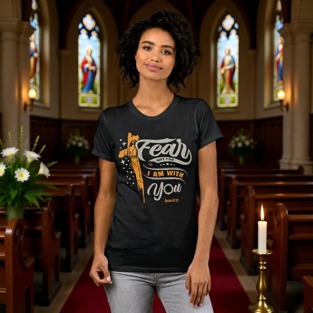 Camiseta Eu Estou Contigo Isaías 41:10 (Criador carregado)