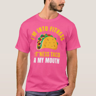 Camiseta EU Estou Em Forma Taco Na Minha Boca Amo Taco Engr