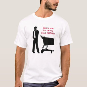 Camiseta Eu estou em meu telemóvel
