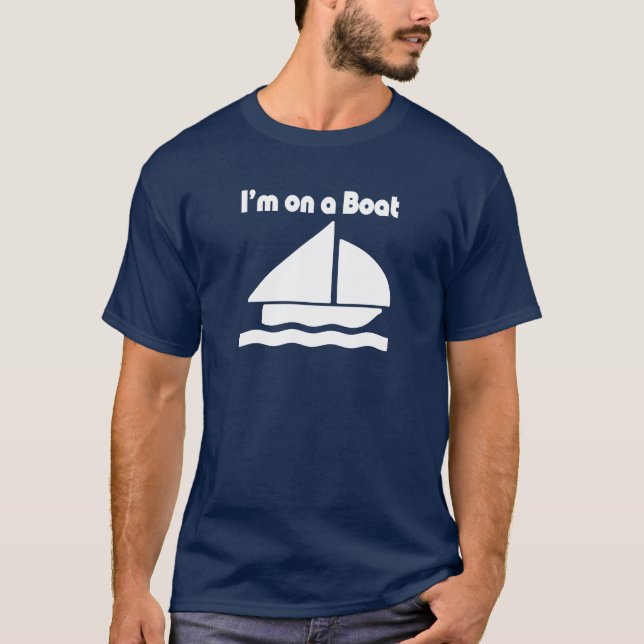 Camiseta Eu estou em um barco (Frente)