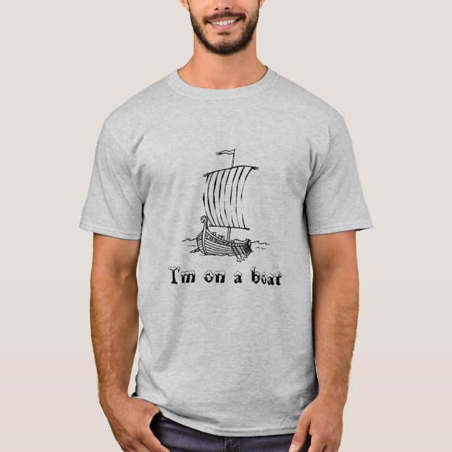 Camiseta Eu estou em um barco (Frente)