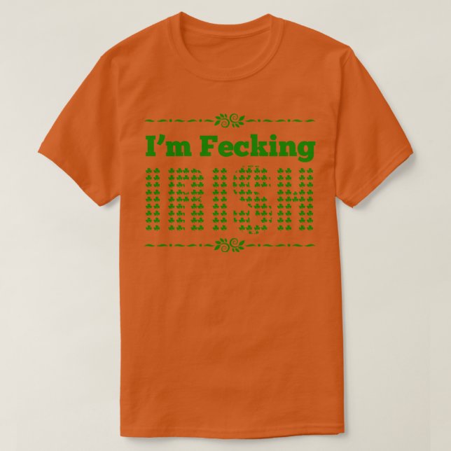 Camiseta Eu estou fechando o verde irlandês (Frente do Design)
